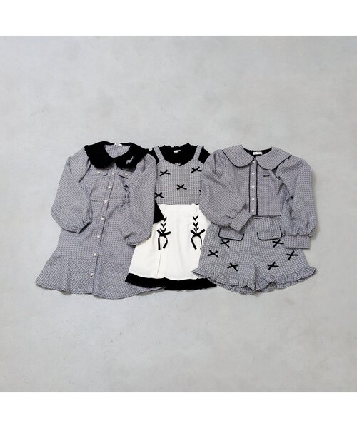 algy(アルジー)の「ツイードワンピ(ワンピース・キッズ・ブラック/ピンク・XXX-SMALL/XX-SMALL/X-SMALL/MEDIUM/SMALL)」の5枚目の写真