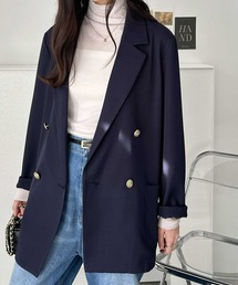 GeeRA | 金ボタンダブルテーラードジャケット(テーラードジャケット)