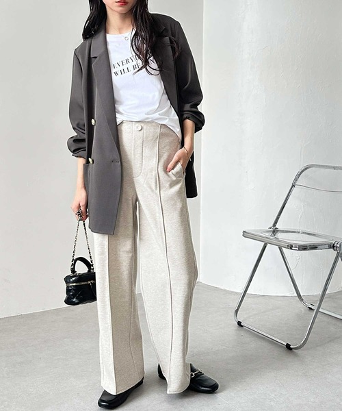 GeeRA(ジーラ)の「金ボタンダブルテーラードジャケット(テーラードジャケット・レディース・ネイビー/チャコール・LARGE/X-LARGE/MEDIUM)」の3枚目の写真