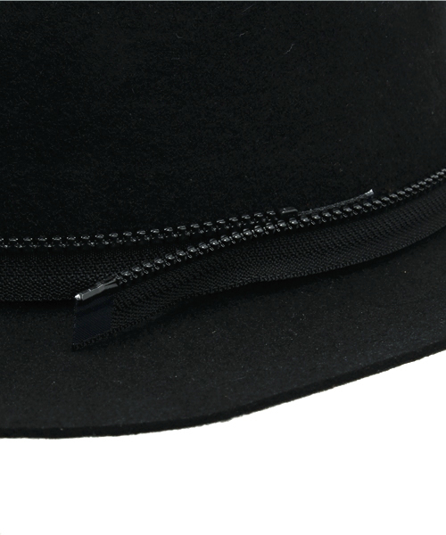 DANKE SCHON（ダンケシェーン）の「DankeSchon/ダンケシェーン/Zip Felt Hat（ハット・メンズ・ブラック/ベージュ・FREE）」の5枚目の写真