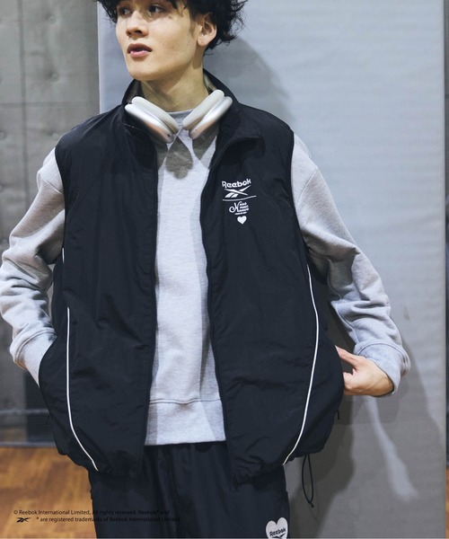kaoyorinakami(カオヨリナカミ)の「Reebok nylon vest / リーボックナイロンベスト(ベスト・メンズ・ホワイト/ブラック・LARGE/MEDIUM/SMALL)」の3枚目の写真
