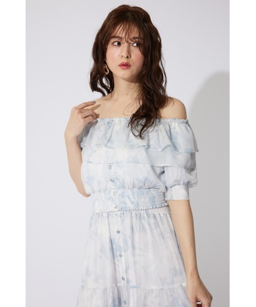 セール】2WAYオフショルダーショートトップス 夏服 セットアップ