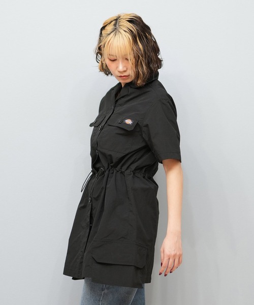 Dickies（ディッキーズ）の「Dickies/ディッキーズ ナイロンワンピース 81120800（ワンピース・レディース・ベージュ/ブラック・L/M）」の4枚目の写真