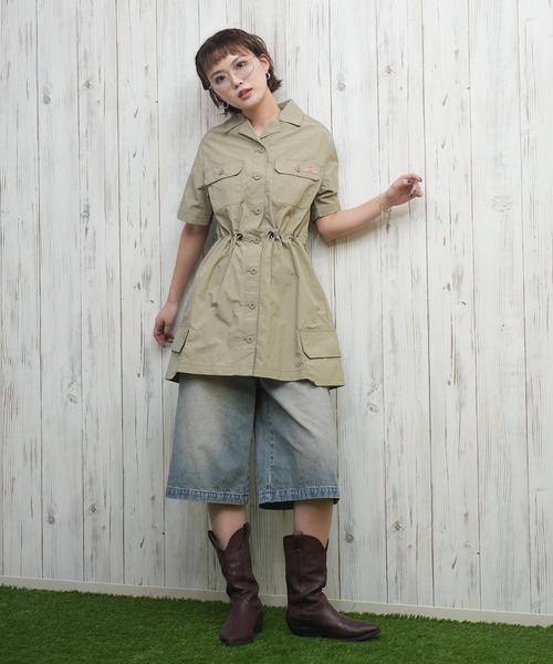 Dickies（ディッキーズ）の「Dickies/ディッキーズ ナイロンワンピース 81120800（ワンピース・レディース・ベージュ/ブラック・L/M）」の14枚目の写真