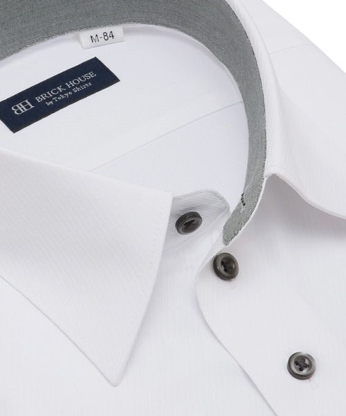 TOKYO SHIRTS(トウキョウシャツ)の「透け防止 形態安定ノーアイロン レギュラー 長袖ビジネスワイシャツ(ビジネスシャツ・メンズ・ホワイト・首回り39cm-裄丈80cm/首回り39cm-裄丈84cm/首回り41cm-裄丈82cm/首回り41cm-裄丈86cm/首回り43cm-裄丈86cm/首回り37cm-裄丈80cm/首回り37cm-裄丈84cm/首回り42cm-裄丈82cm/首回り42cm-裄丈86cm/首回り43cm-裄丈82cm)」の4枚目の写真