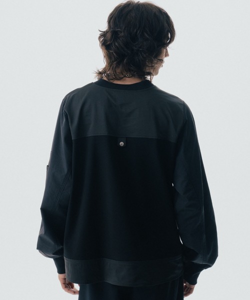 ROYAL FLASH(ロイヤルフラッシュ)の「Maison ULA/メゾン ウラ/ミリタリートップス(スウェット・メンズ・ブラック/ネイビー・2/1)」の6枚目の写真