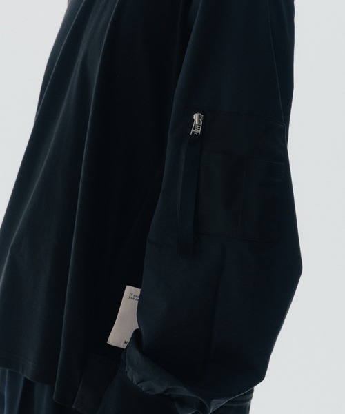 ROYAL FLASH(ロイヤルフラッシュ)の「Maison ULA/メゾン ウラ/ミリタリートップス(スウェット・メンズ・ブラック/ネイビー・2/1)」の9枚目の写真