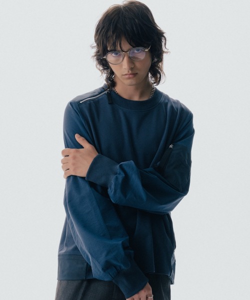 ROYAL FLASH(ロイヤルフラッシュ)の「Maison ULA/メゾン ウラ/ミリタリートップス(スウェット・メンズ・ブラック/ネイビー・2/1)」の15枚目の写真