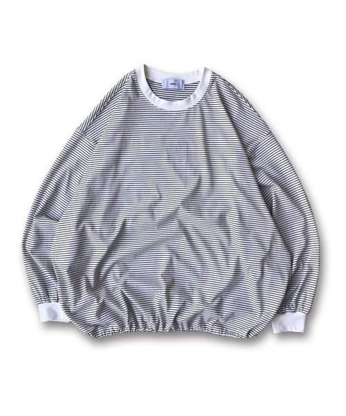 natto(ナット)の「【ユニセックスアイテム】 premium loose silhouette long sleeve / ルーズシルエットロングスリーブ(Tシャツ/カットソー・メンズ・ブラック/アイボリー・FREE)」の1枚目の写真