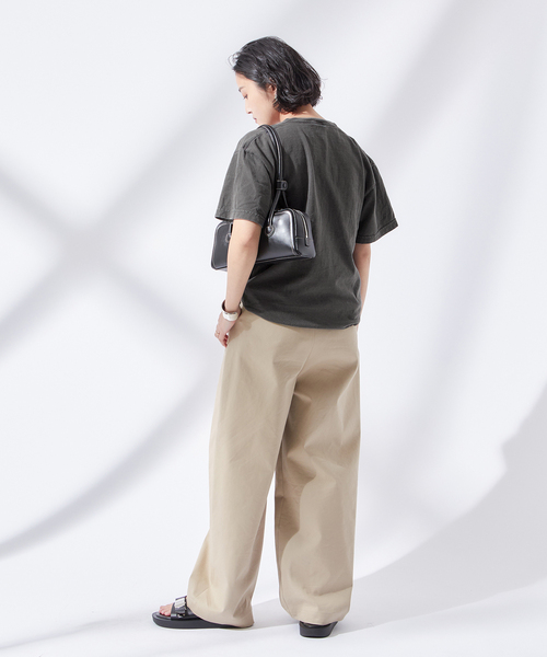 journal standard L'essage（ジャーナルスタンダードレサージュ）の「【I ALWAYS】ピグメントTシャツ（Tシャツ/カットソー・レディース・ホワイト/ブラック/イエロー・FREE）」の18枚目の写真