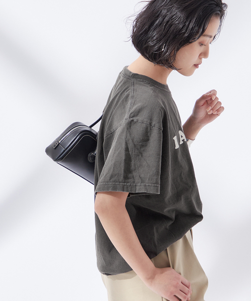 journal standard L'essage（ジャーナルスタンダードレサージュ）の「【I ALWAYS】ピグメントTシャツ（Tシャツ/カットソー・レディース・ホワイト/ブラック/イエロー・FREE）」の21枚目の写真