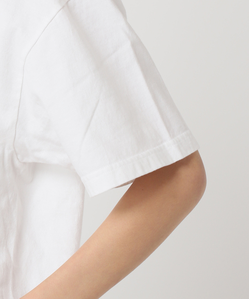 journal standard L'essage（ジャーナルスタンダードレサージュ）の「【I ALWAYS】ピグメントTシャツ（Tシャツ/カットソー・レディース・ホワイト/ブラック/イエロー・FREE）」の6枚目の写真