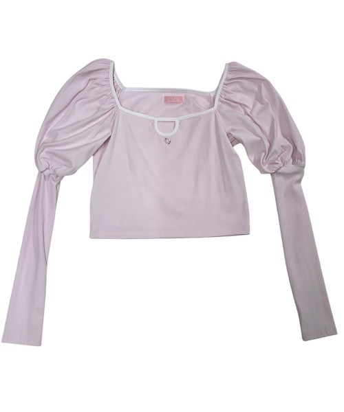 lilLilly(リルリリー)の「モチーフパワショルトップス(Tシャツ/カットソー・レディース・ミント/グレー/ホワイト/ブラック・FREE)」の17枚目の写真