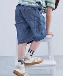 devirock（デビロック）の「ルーズシルエット デニム ペインターハーフパンツ（デニムパンツ・キッズ）」
