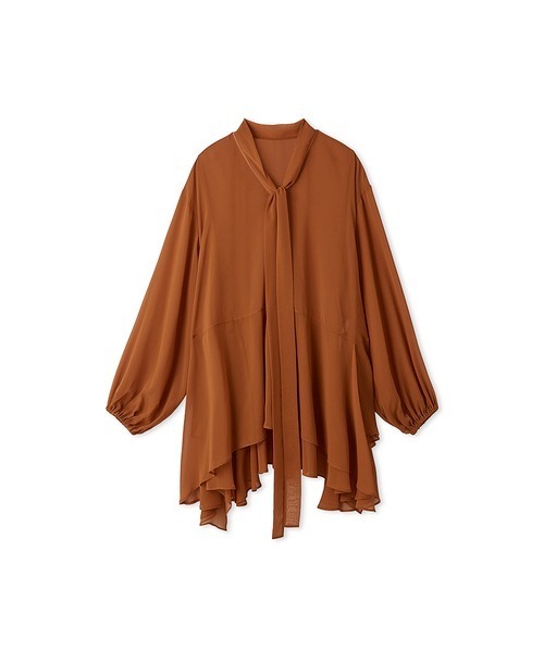 styling/（スタイリング）の「フレアシフォン2WAYブラウス（シャツ/ブラウス・レディース・ホワイト/オレンジ・FREE）」の13枚目の写真