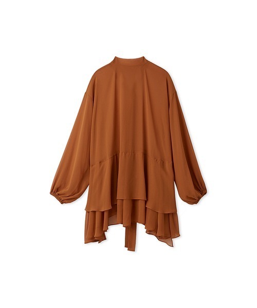 styling/（スタイリング）の「フレアシフォン2WAYブラウス（シャツ/ブラウス・レディース・ホワイト/オレンジ・FREE）」の14枚目の写真