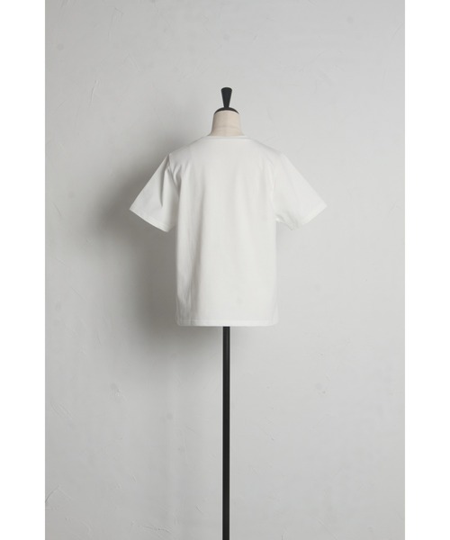 &. NOSTALGIA(アンドドットノスタルジア)の「【ZOZO限定】パールハートTシャツ(接触冷感、UVカット)(Tシャツ/カットソー・レディース・ブラック/ホワイト・M)」の21枚目の写真