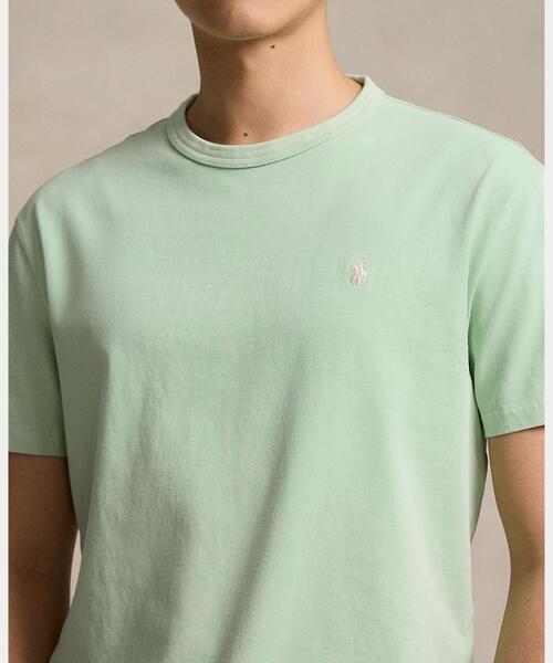 POLO RALPH LAUREN（ポロ ラルフ ローレン）の「クラシック フィット ジャージー クルーネック Tシャツ（Tシャツ/カットソー・メンズ・グリーン・S/M/L/XS/XL/XXL）」の4枚目の写真