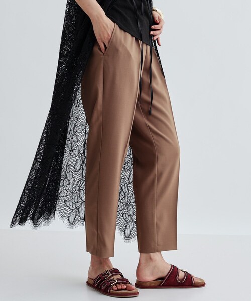 GALLEST(ギャレスト)の「【セットアップ対応】イージーテーパードパンツ【カセット服/オケージョン/通勤】(その他パンツ・レディース・チャコールグレー/ベージュ/ブラック/ライトグリーン/ライトグレー系2/キャメル/ブラック系2/チャコール・40/38/36/34)」の8枚目の写真