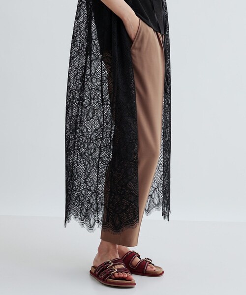 GALLEST(ギャレスト)の「【セットアップ対応】イージーテーパードパンツ【カセット服/オケージョン/通勤】(その他パンツ・レディース・チャコールグレー/ベージュ/ブラック/ライトグリーン/ライトグレー系2/キャメル/ブラック系2/チャコール・40/38/36/34)」の16枚目の写真