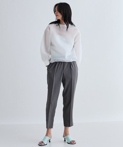 GALLEST(ギャレスト)の「【セットアップ対応】イージーテーパードパンツ【カセット服/オケージョン/通勤】(その他パンツ・レディース・チャコールグレー/ベージュ/ブラック/ライトグリーン/ライトグレー系2/キャメル/ブラック系2/チャコール・40/38/36/34)」の18枚目の写真