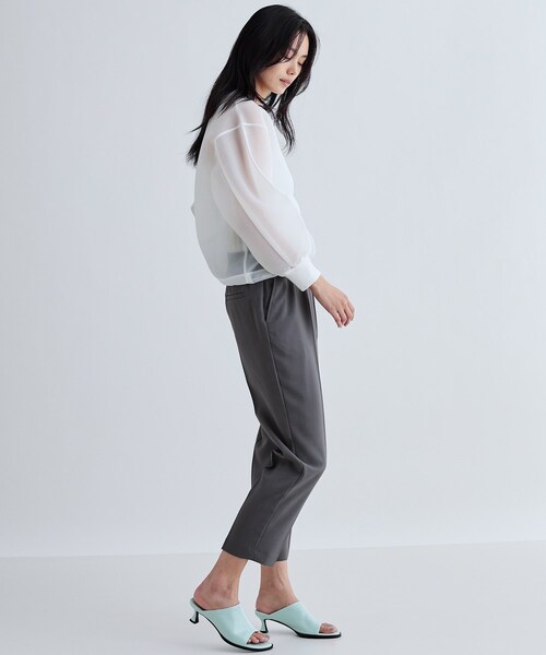 GALLEST(ギャレスト)の「【セットアップ対応】イージーテーパードパンツ【カセット服/オケージョン/通勤】(その他パンツ・レディース・チャコールグレー/ベージュ/ブラック/ライトグリーン/ライトグレー系2/キャメル/ブラック系2/チャコール・40/38/36/34)」の19枚目の写真