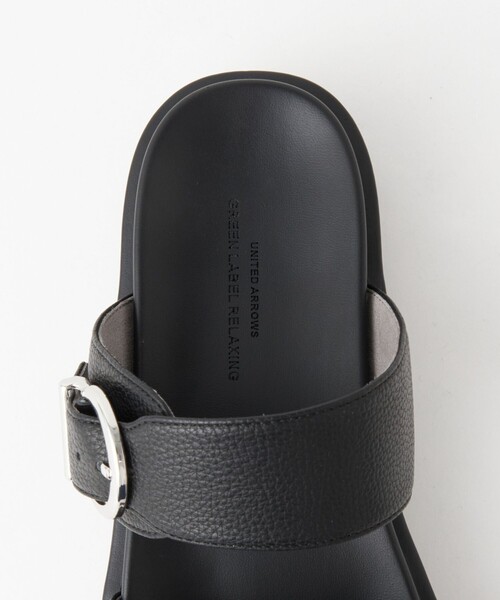green label relaxing（グリーンレーベルリラクシング）の「ダブルベルトプラット サンダル(3.5cmヒール)（サンダル・レディース・ベージュ/ブラック・S/M/L/XL）」の5枚目の写真