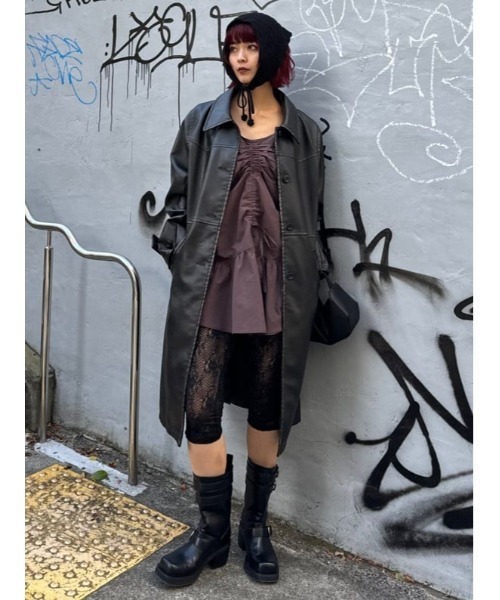 セール】SIDE HOLE LACE LEGGINGS サイドホール レース レギンス