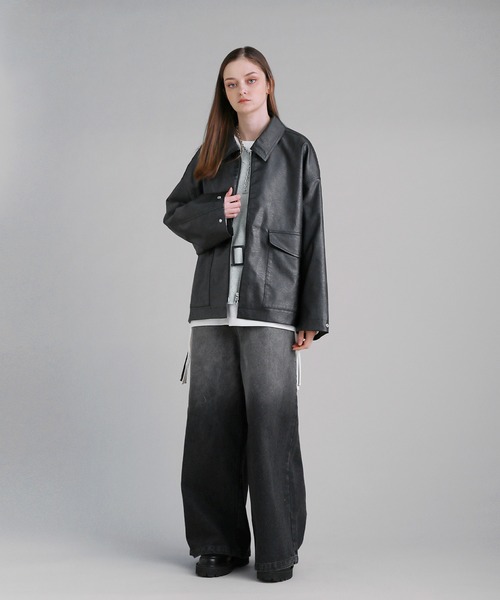 SOCCE(ソーシー)の「ベルテッドVネックニットベスト(ベスト・メンズ・ブラック/チャコール/ライトグレー・S/M/L/XL)」の17枚目の写真