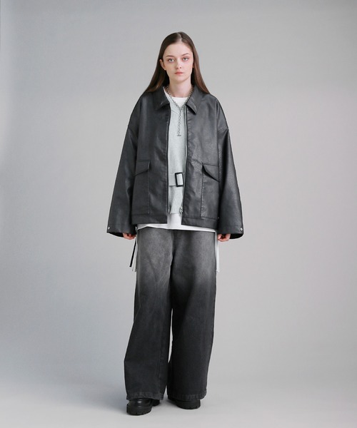 SOCCE(ソーシー)の「ベルテッドVネックニットベスト(ベスト・メンズ・ブラック/チャコール/ライトグレー・S/M/L/XL)」の19枚目の写真