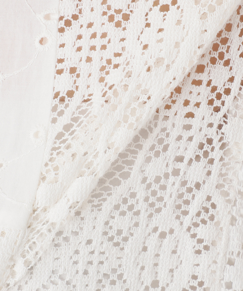 JOURNAL STANDARD relume（ジャーナルスタンダード　レリューム）の「《WEB限定追加》パッチワークレースシャツ（シャツ/ブラウス・レディース・ホワイト・FREE）」の21枚目の写真