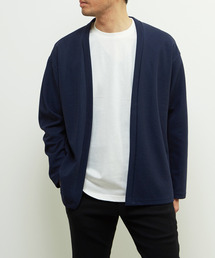 MASTER FRAME（マスターフレーム ）の「【MASTER FRAME/マスターフレーム】Wフェイス鹿の子着流しカーディガン＋クルーネックTシャツ（カーディガン/ボレロ）」