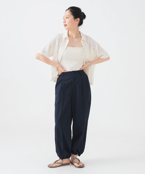 B:MING by BEAMS(ビーミングバイビームス)の「半袖 レース シャツ(S~M)(シャツ/ブラウス・レディース・ホワイト系その他5/ブラック・MEDIUM/SMALL)」の9枚目の写真