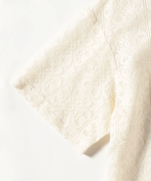 B:MING by BEAMS(ビーミングバイビームス)の「半袖 レース シャツ(S~M)(シャツ/ブラウス・レディース・ホワイト系その他5/ブラック・MEDIUM/SMALL)」の14枚目の写真