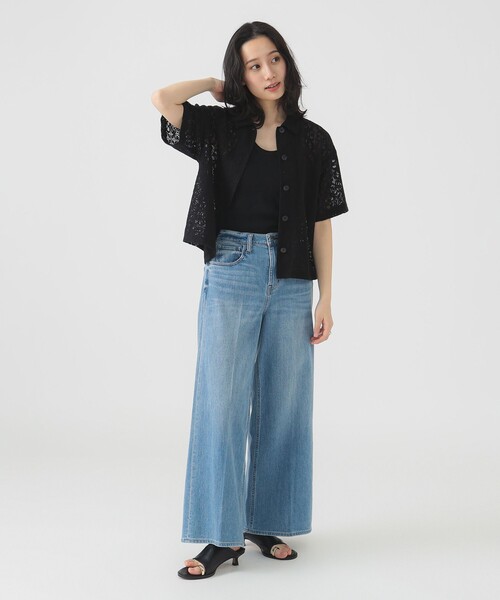 B:MING by BEAMS(ビーミングバイビームス)の「半袖 レース シャツ(S~M)(シャツ/ブラウス・レディース・ホワイト系その他5/ブラック・MEDIUM/SMALL)」の18枚目の写真