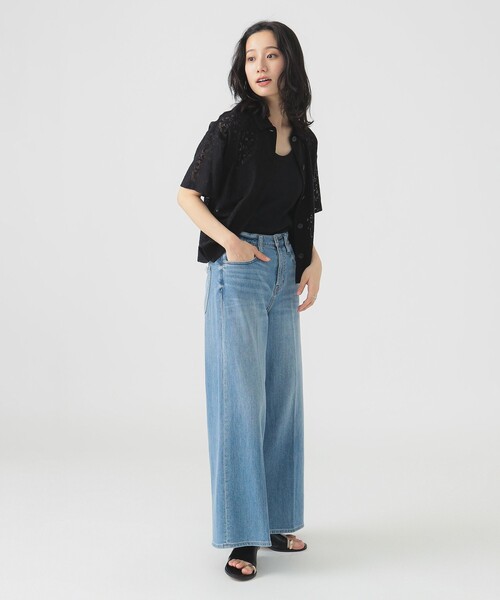 B:MING by BEAMS(ビーミングバイビームス)の「半袖 レース シャツ(S~M)(シャツ/ブラウス・レディース・ホワイト系その他5/ブラック・MEDIUM/SMALL)」の19枚目の写真