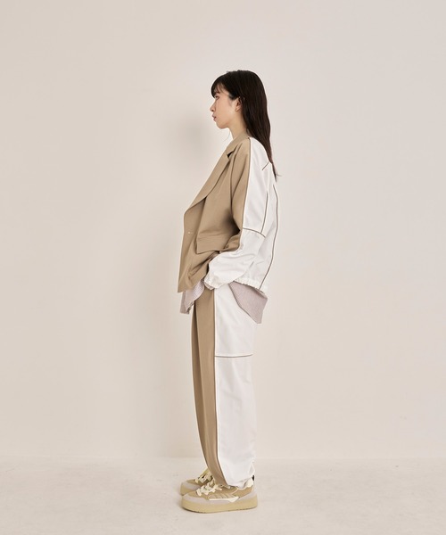 Nora Lily(ノラリリー)の「【Nora Lily】Half Design Jacket(テーラードジャケット・メンズ・ベージュ系その他/グリーン系その他/ブラック×グレー・FREE)」の17枚目の写真