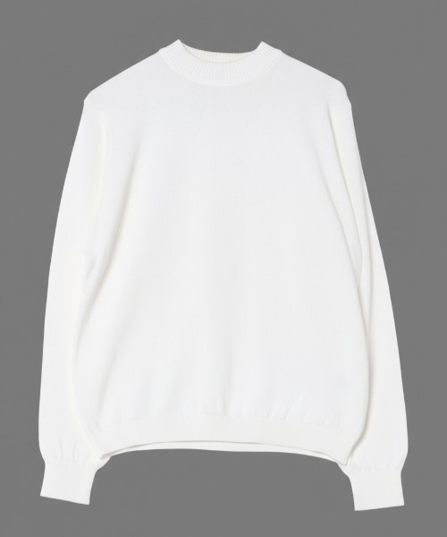 Rinascente(リナシェンテ)の「【Rinascente/リナシェンテ】Long Flight Knit モックネック ニット セーター 吸水速乾性 遮熱効果 UVカット(ニット/セーター・メンズ・ミント/ブラック/ライトブルー/チャコールグレー/アイボリー/ネイビー/ダークグリーン/テラコッタ/ダークブラウン/ホワイト/グレイッシュベージュ・LARGE/SMALL/MEDIUM)」の2枚目の写真