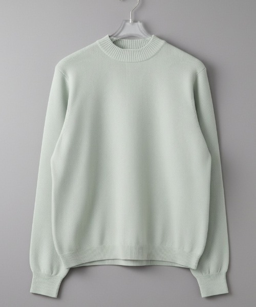 Rinascente(リナシェンテ)の「【Rinascente/リナシェンテ】Long Flight Knit モックネック ニット セーター 吸水速乾性 遮熱効果 UVカット(ニット/セーター・メンズ・ミント/ブラック/ライトブルー/チャコールグレー/アイボリー/ネイビー/ダークグリーン/テラコッタ/ダークブラウン/ホワイト/グレイッシュベージュ・LARGE/SMALL/MEDIUM)」の10枚目の写真