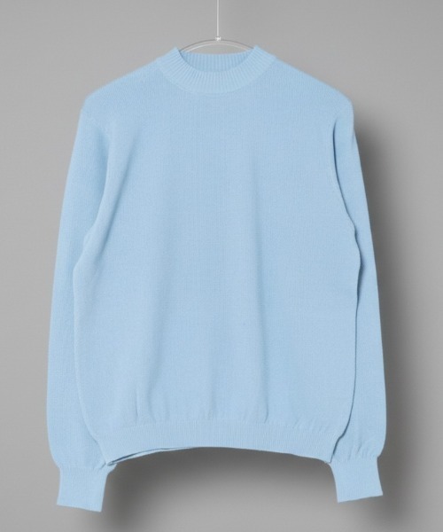 Rinascente(リナシェンテ)の「【Rinascente/リナシェンテ】Long Flight Knit モックネック ニット セーター 吸水速乾性 遮熱効果 UVカット(ニット/セーター・メンズ・ミント/ブラック/ライトブルー/チャコールグレー/アイボリー/ネイビー/ダークグリーン/テラコッタ/ダークブラウン/ホワイト/グレイッシュベージュ・LARGE/SMALL/MEDIUM)」の11枚目の写真