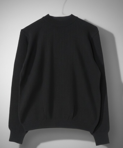 Rinascente(リナシェンテ)の「【Rinascente/リナシェンテ】Long Flight Knit モックネック ニット セーター 吸水速乾性 遮熱効果 UVカット(ニット/セーター・メンズ・ミント/ブラック/ライトブルー/チャコールグレー/アイボリー/ネイビー/ダークグリーン/テラコッタ/ダークブラウン/ホワイト/グレイッシュベージュ・LARGE/SMALL/MEDIUM)」の4枚目の写真
