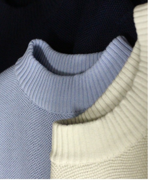 Rinascente(リナシェンテ)の「【Rinascente/リナシェンテ】Long Flight Knit モックネック ニット セーター 吸水速乾性 遮熱効果 UVカット(ニット/セーター・メンズ・ミント/ブラック/ライトブルー/チャコールグレー/アイボリー/ネイビー/ダークグリーン/テラコッタ/ダークブラウン/ホワイト/グレイッシュベージュ・LARGE/SMALL/MEDIUM)」の16枚目の写真