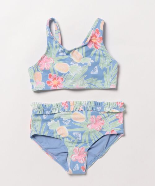 ROXY/ロキシー TROPICAL STORY CROP TOP S キッズ 水着 スイム