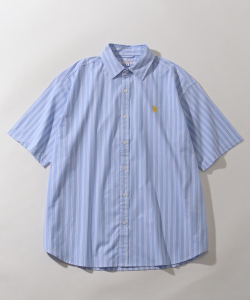 U.S. POLO ASSN.(ユーエスポロアッスン)の「【U.S. POLO ASSN./ユーエスポロアッスン】ワンポイント刺繍 コットンブロード 半袖レギュラーシャツ(シャツ/ブラウス・メンズ・ホワイト/ブラック/アイボリー/ネイビー/ライトブルー/サックスブルー・LL/M/L)」の12枚目の写真