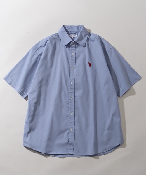 U.S. POLO ASSN.(ユーエスポロアッスン)の「【U.S. POLO ASSN./ユーエスポロアッスン】ワンポイント刺繍 コットンブロード 半袖レギュラーシャツ(シャツ/ブラウス・メンズ・ホワイト/ブラック/アイボリー/ネイビー/ライトブルー/サックスブルー・LL/M/L)」の10枚目の写真