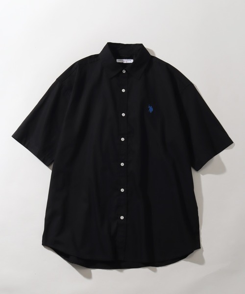 U.S. POLO ASSN.(ユーエスポロアッスン)の「【U.S. POLO ASSN./ユーエスポロアッスン】ワンポイント刺繍 コットンブロード 半袖レギュラーシャツ(シャツ/ブラウス・メンズ・ホワイト/ブラック/アイボリー/ネイビー/ライトブルー/サックスブルー・LL/M/L)」の8枚目の写真