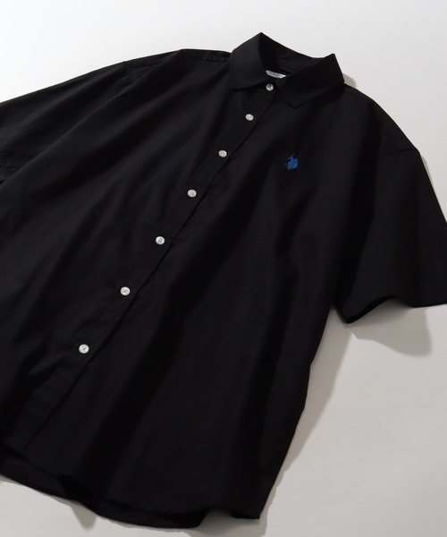 U.S. POLO ASSN.(ユーエスポロアッスン)の「【U.S. POLO ASSN./ユーエスポロアッスン】ワンポイント刺繍 コットンブロード 半袖レギュラーシャツ(シャツ/ブラウス・メンズ・ホワイト/ブラック/アイボリー/ネイビー/ライトブルー/サックスブルー・LL/M/L)」の14枚目の写真
