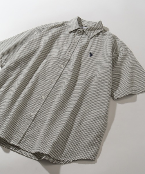 U.S. POLO ASSN.(ユーエスポロアッスン)の「【U.S. POLO ASSN./ユーエスポロアッスン】ワンポイント刺繍 コットンブロード 半袖レギュラーシャツ(シャツ/ブラウス・メンズ・ホワイト/ブラック/アイボリー/ネイビー/ライトブルー/サックスブルー・LL/M/L)」の15枚目の写真