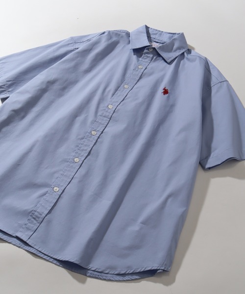 U.S. POLO ASSN.(ユーエスポロアッスン)の「【U.S. POLO ASSN./ユーエスポロアッスン】ワンポイント刺繍 コットンブロード 半袖レギュラーシャツ(シャツ/ブラウス・メンズ・ホワイト/ブラック/アイボリー/ネイビー/ライトブルー/サックスブルー・LL/M/L)」の16枚目の写真