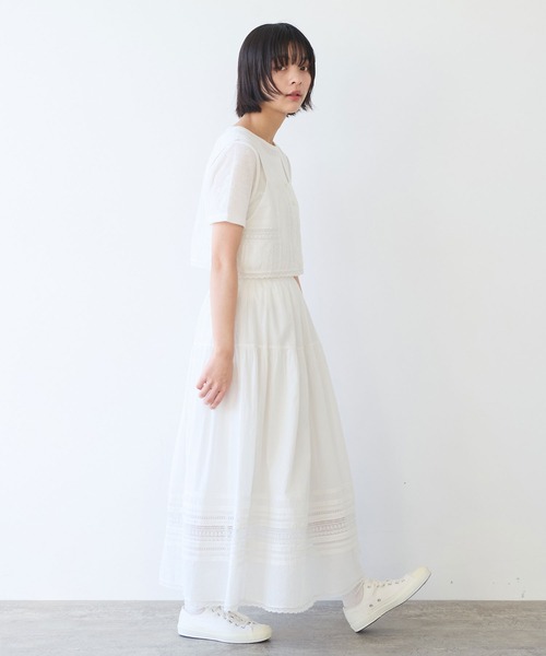 bulle de savon(ビュルデサボン)の「antique lace ビスチェ(シャツ/ブラウス・レディース・ブラック/ホワイト・FREE)」の11枚目の写真